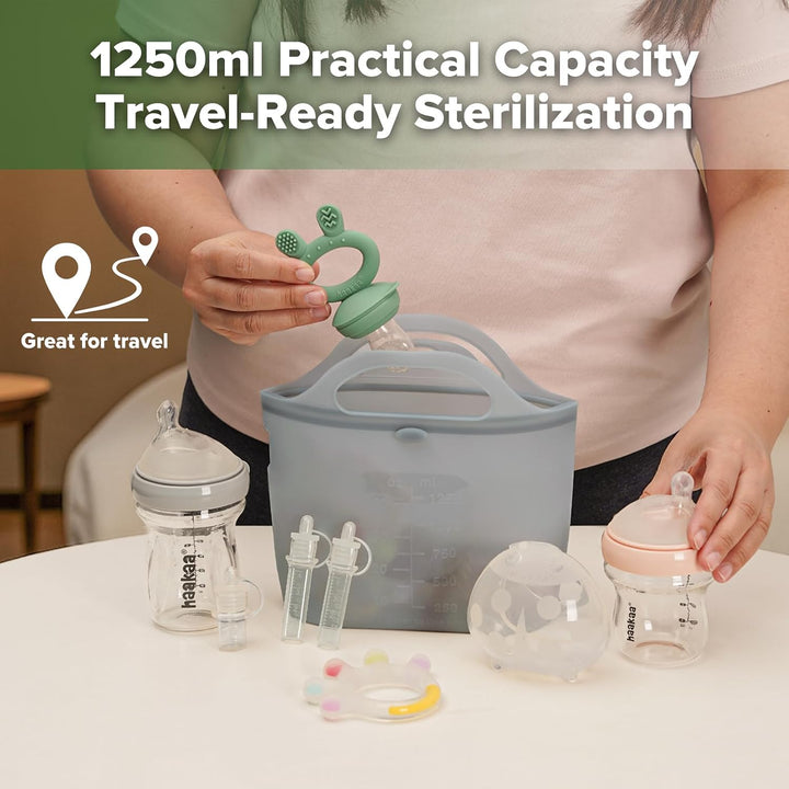 Haakaa Silicone Microwave Steam Steriliser Bag 1500ml