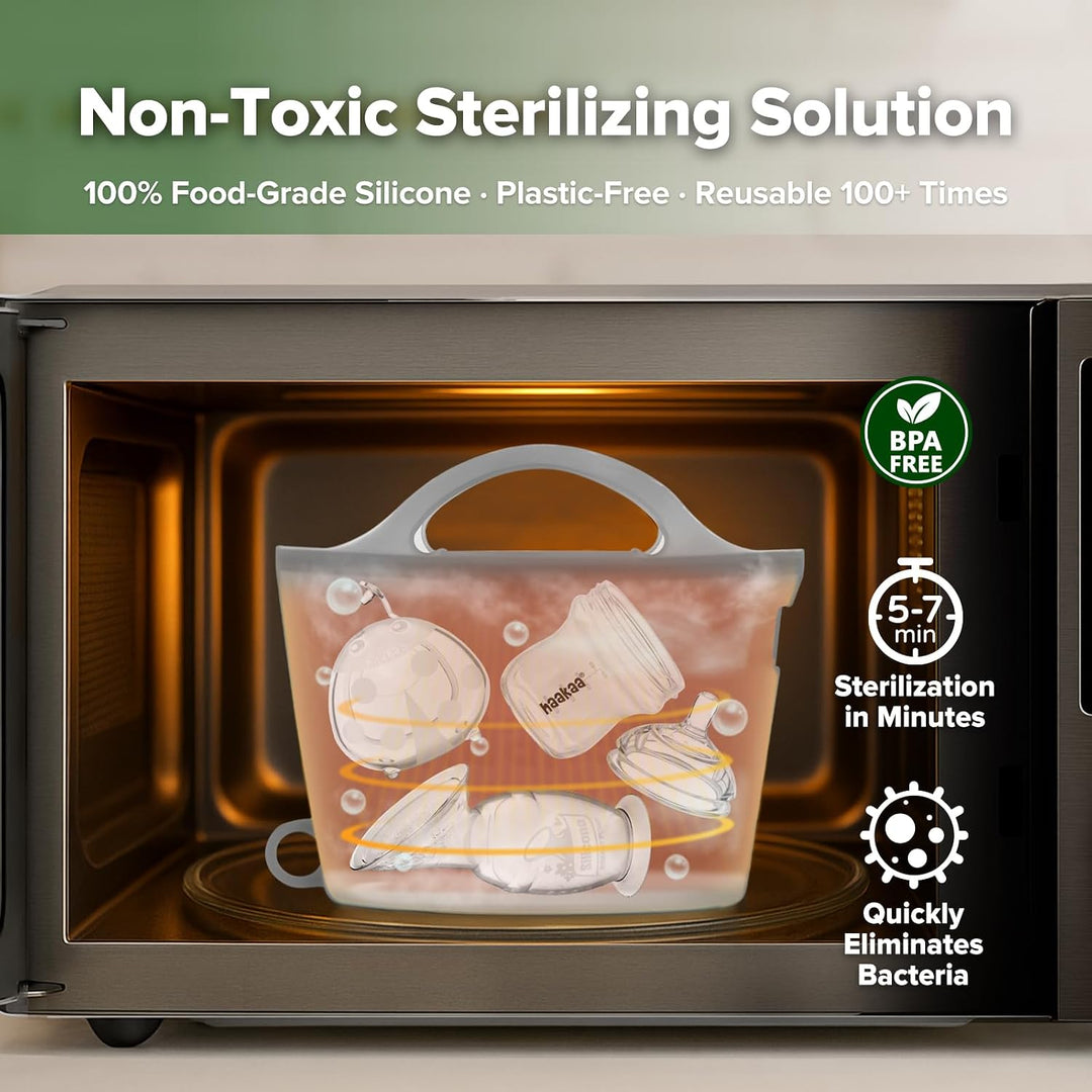 Haakaa Silicone Microwave Steam Steriliser Bag 1500ml