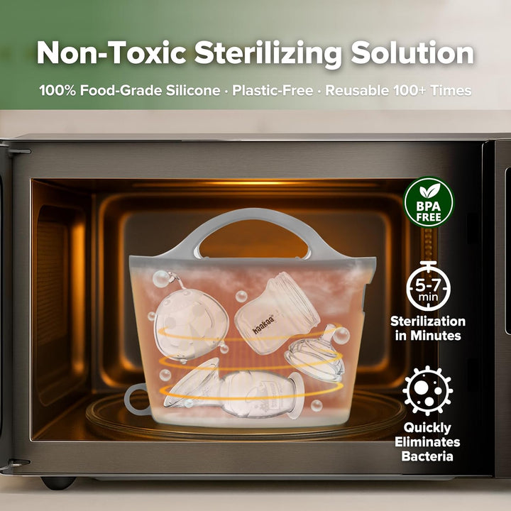 Haakaa Silicone Microwave Steam Steriliser Bag 1500ml