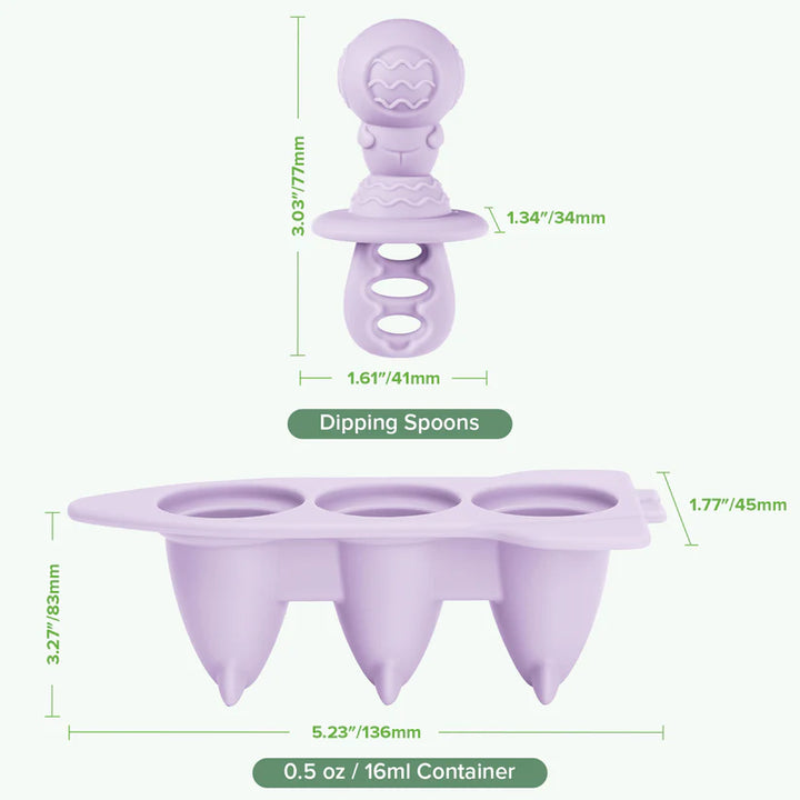 Haakaa Silicone Astronaut Ice Pop Mould Set - Lavender