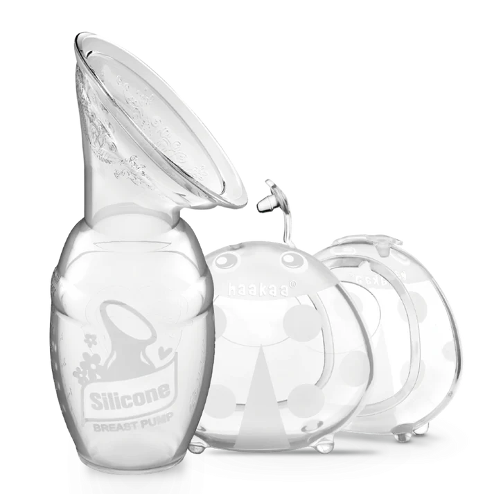 Haakaa Silicone Ladybug Milk Collectors and 100ml Pump Set