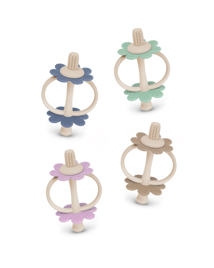Haakaa Silicone Twin Flower Teether - Assorted
