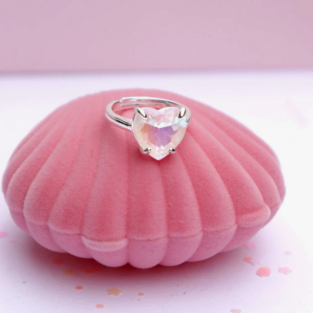 Lauren Hinkley Heart of the Ocean Sparkle Ring with Shell Giftbox