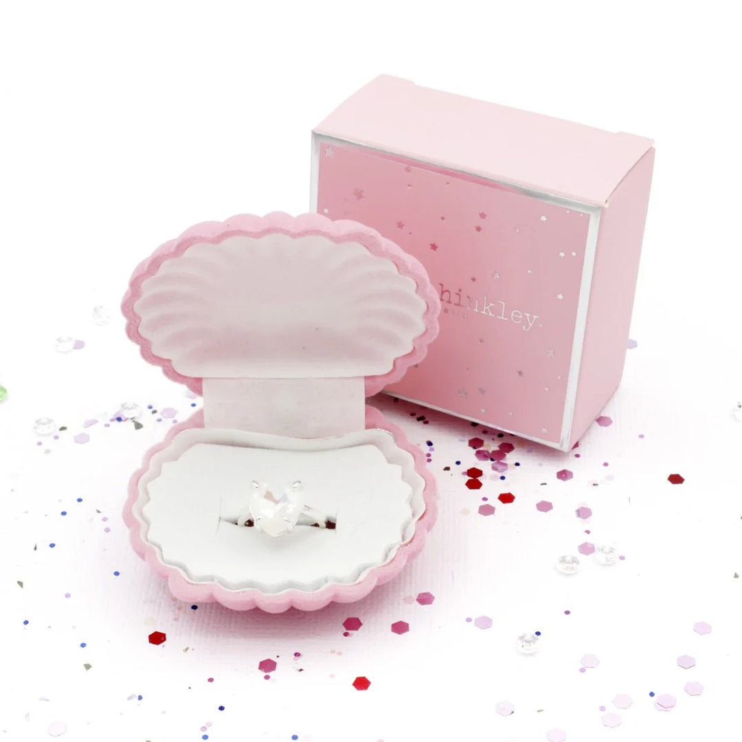 Lauren Hinkley Heart of the Ocean Sparkle Ring with Shell Giftbox