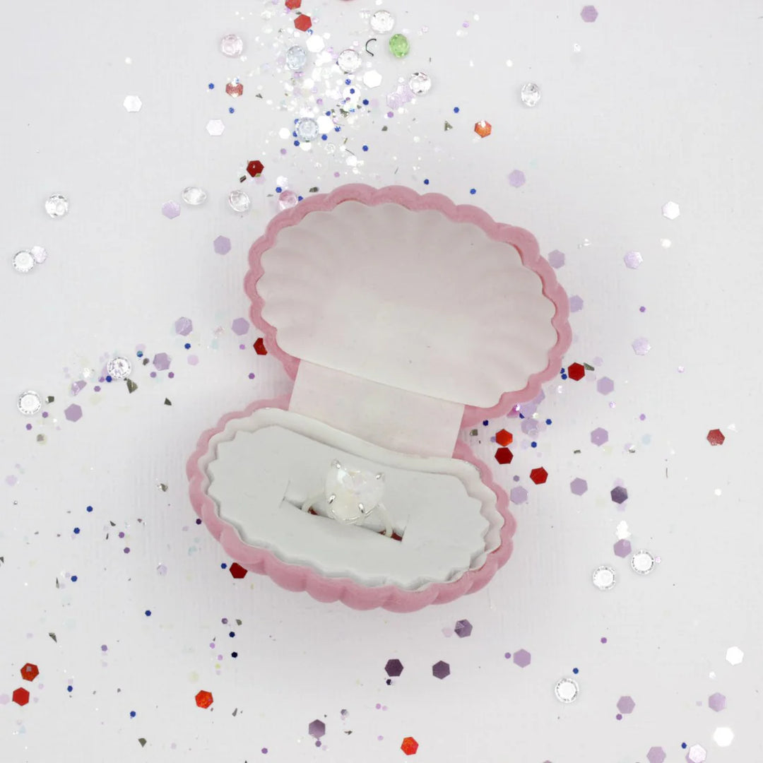 Lauren Hinkley Heart of the Ocean Sparkle Ring with Shell Giftbox