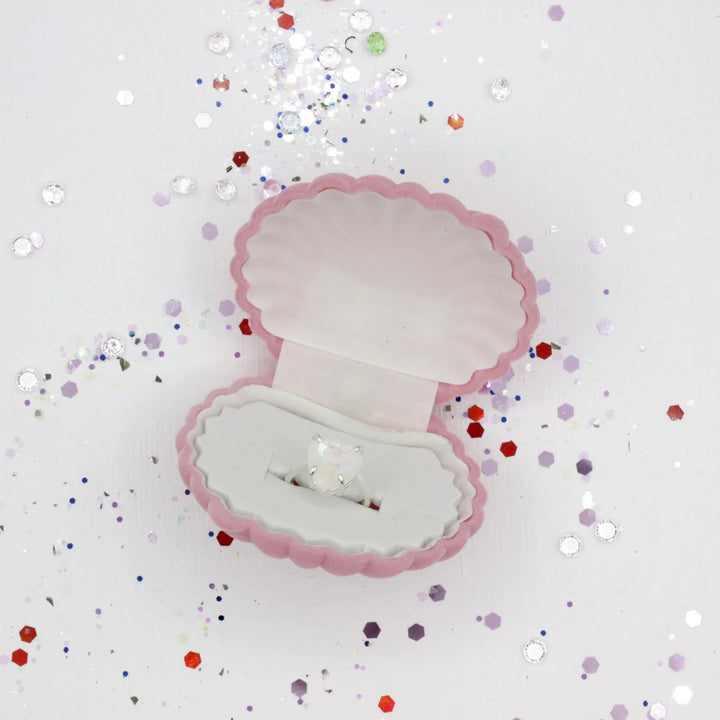 Lauren Hinkley Heart of the Ocean Sparkle Ring with Shell Giftbox