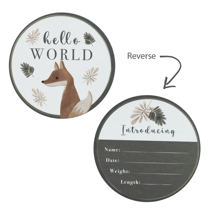 Hello World Baby Jersey Wrap Gift Set - Olive Spots