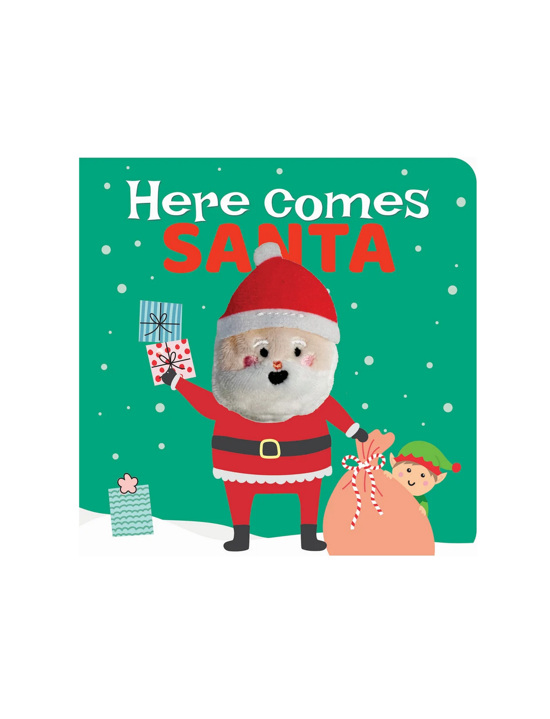 Here Comes Santa Finger Puppet Board Book