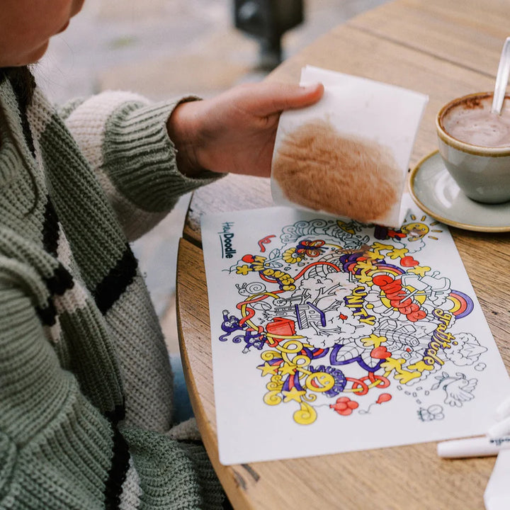 Mini Colouring & Doodle Mat -  Brighter Days