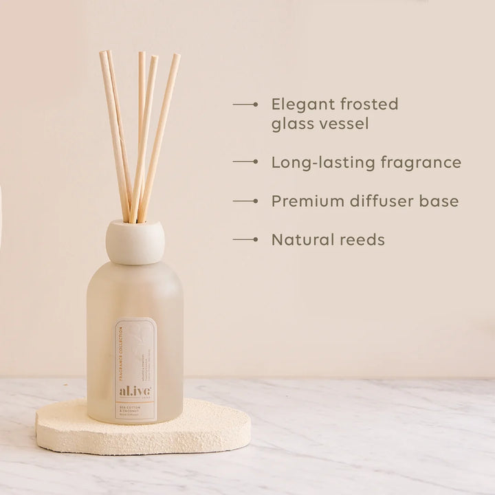 al.ive Reed Diffuser - Apricot & Sweet Fig