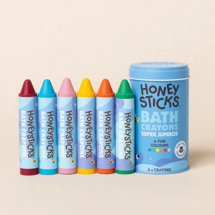 Honeysticks Super Jumbo Bath Crayon 6 Pack