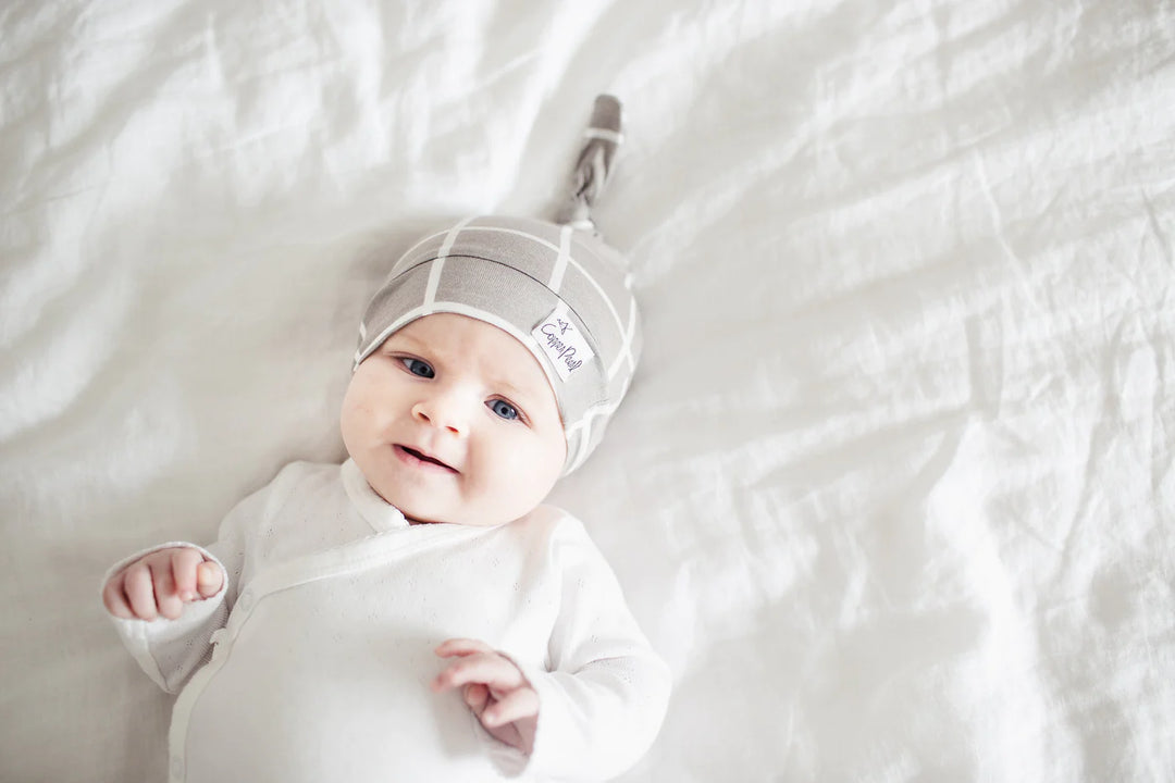 Copper Pearl Top Knot Hat 0-4 Months - Midway