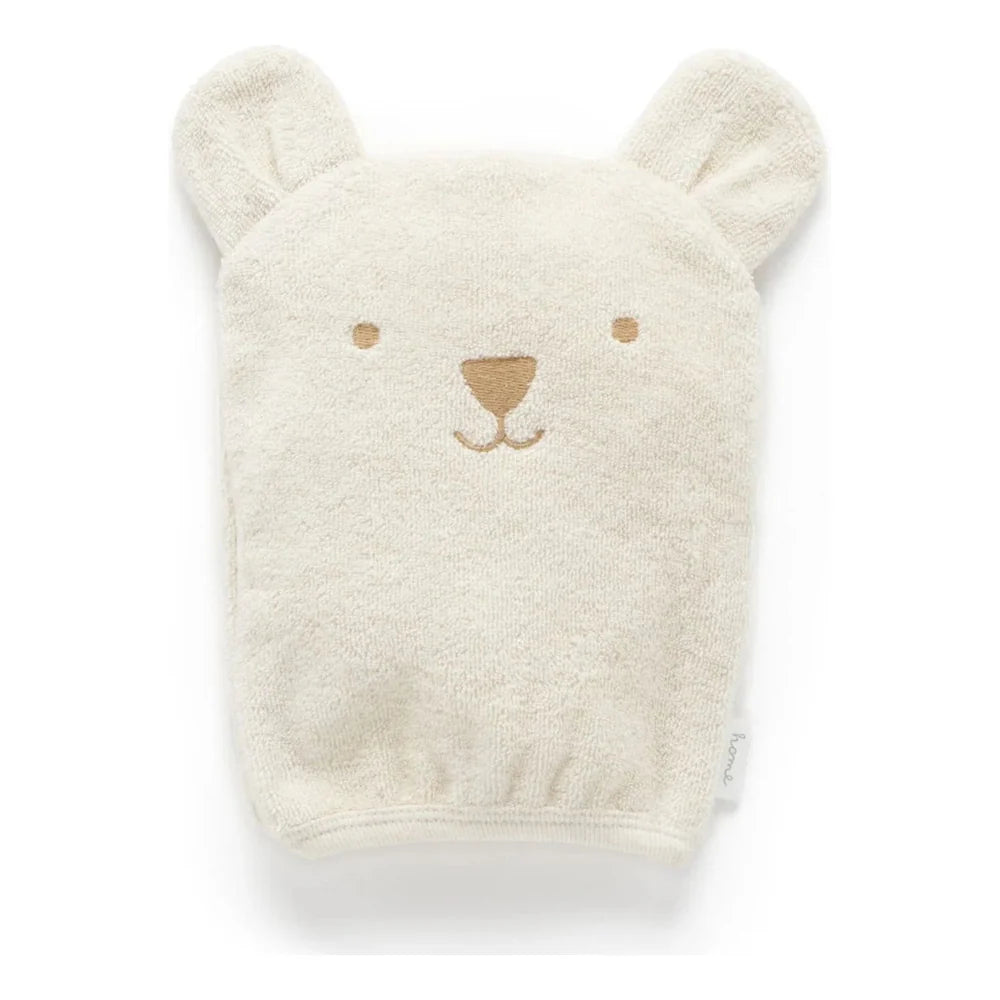 Purebaby Organic Cotton Bath Mitt - Bunny