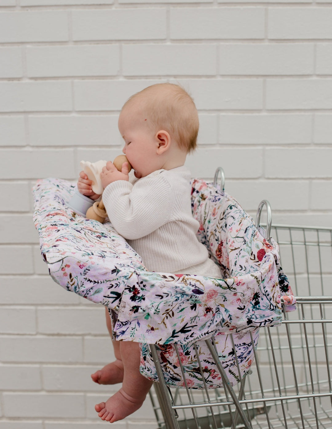 Bambella Designs Double Trolley Liner | Wildflowers