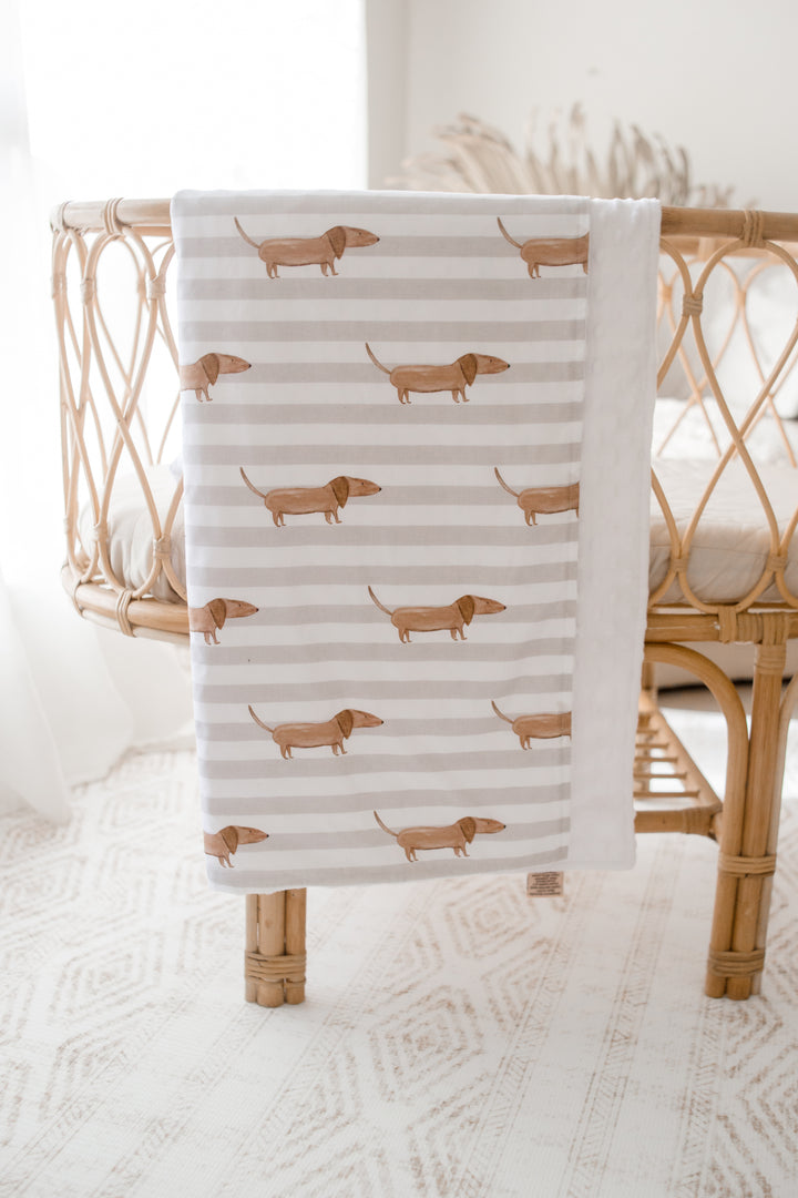 Bambella Designs Snuggle Blanket - Dachshund Days