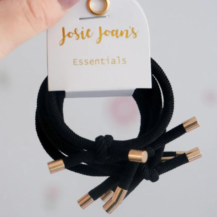 Josie Joan's Hair Tie Essentials Set of 5 | Bess Black