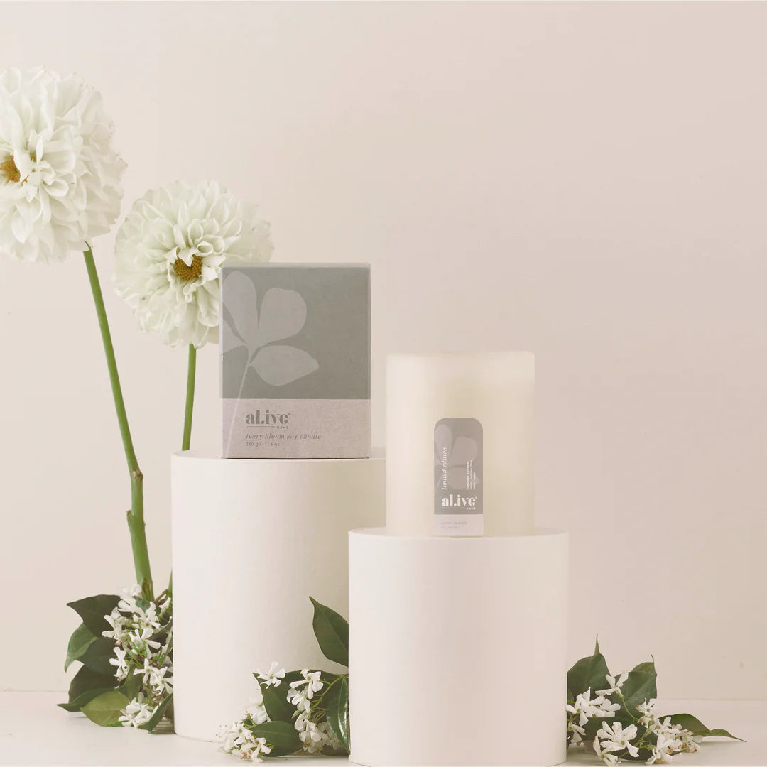 al.ive Soy Candle - Ivory Bloom