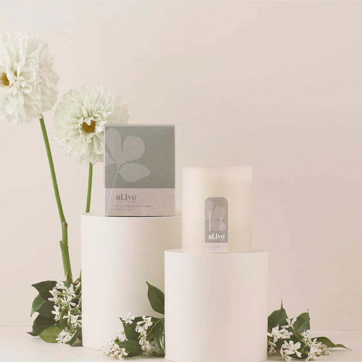 al.ive Soy Candle - Ivory Bloom