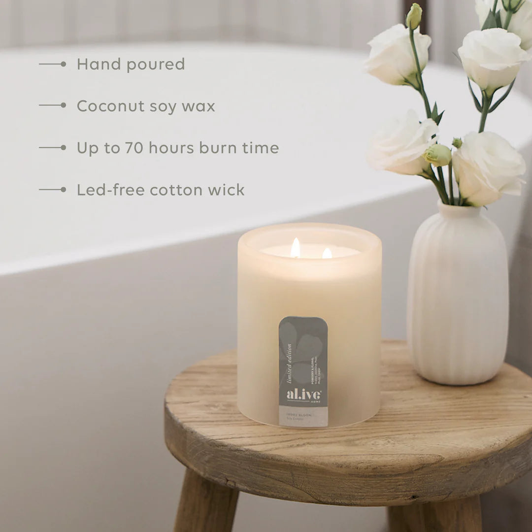 al.ive Soy Candle - Ivory Bloom