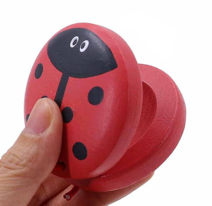 Insect Friends Wooden Music Castanets - Assorted