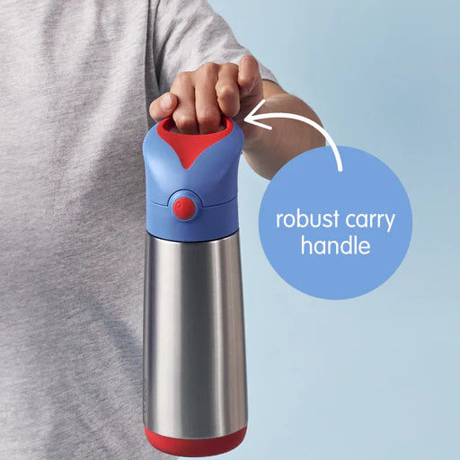 bbox Insulated Drink Bottle Sipper Lid 500ml - Blue Blaze