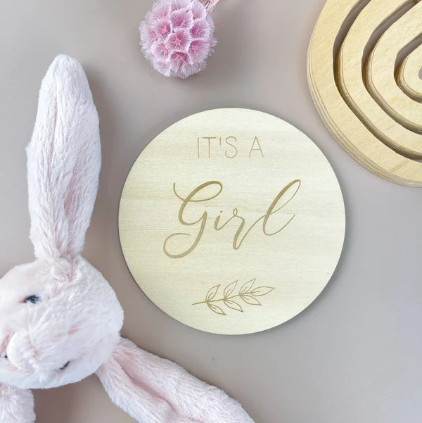 It's a Girl - Baby Girl Announcement Plaque