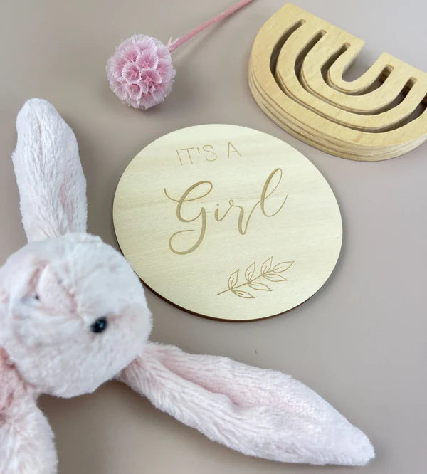 It's a Girl - Baby Girl Announcement Plaque