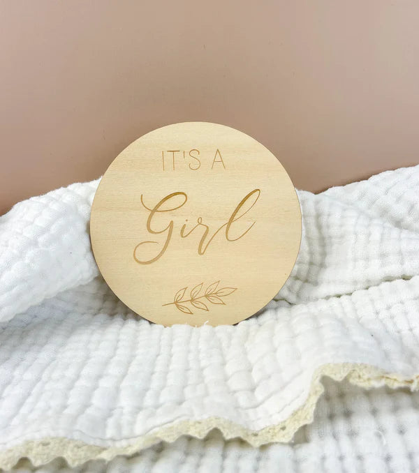 It's a Girl - Baby Girl Announcement Plaque