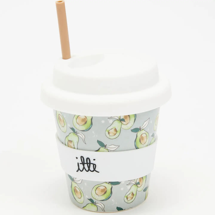 Itti Bamboo Babycino Cup + 2 Straws - Avocado