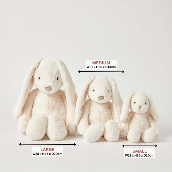 Jiggle & Giggle 35cm Bunny Plush Toy - Cream