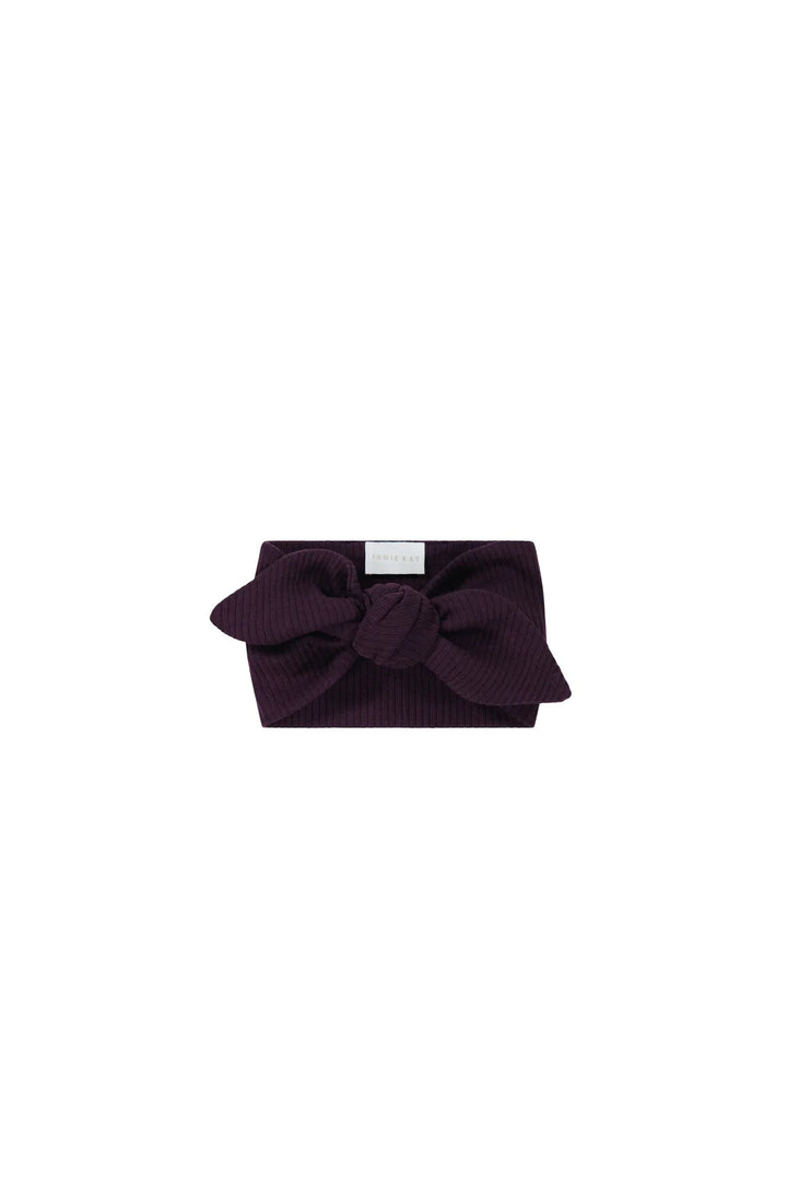 Jamie Kay Organic Cotton Modal Headband - Fig