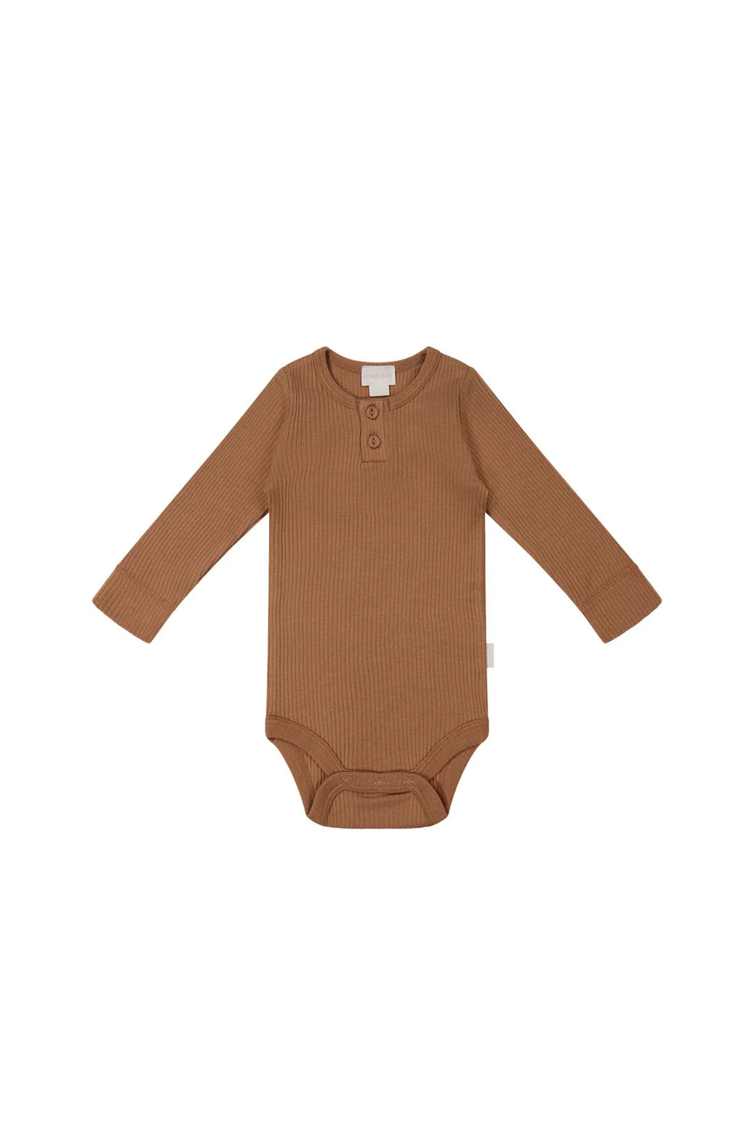 Jamie Kay Organic Cotton Modal Long Sleeve Bodysuit -  Baker