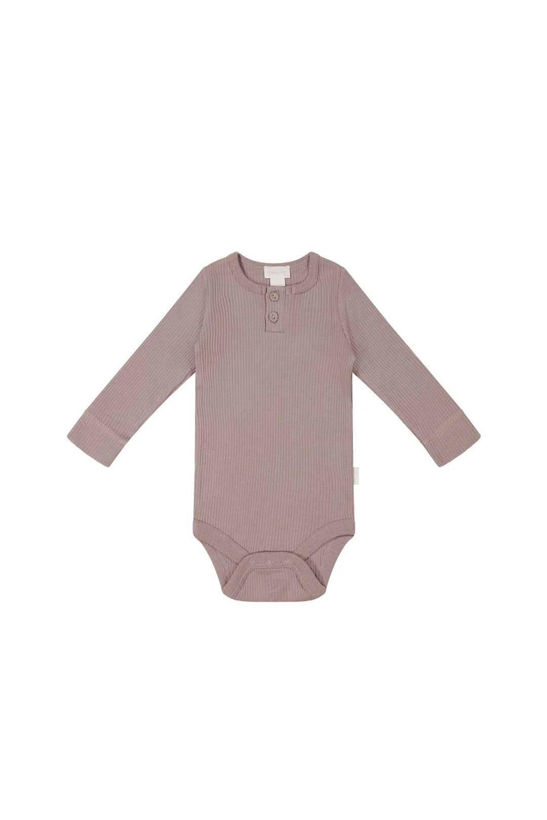 Jamie Kay Organic Cotton Modal Long Sleeve Bodysuit - Mauve Shadow