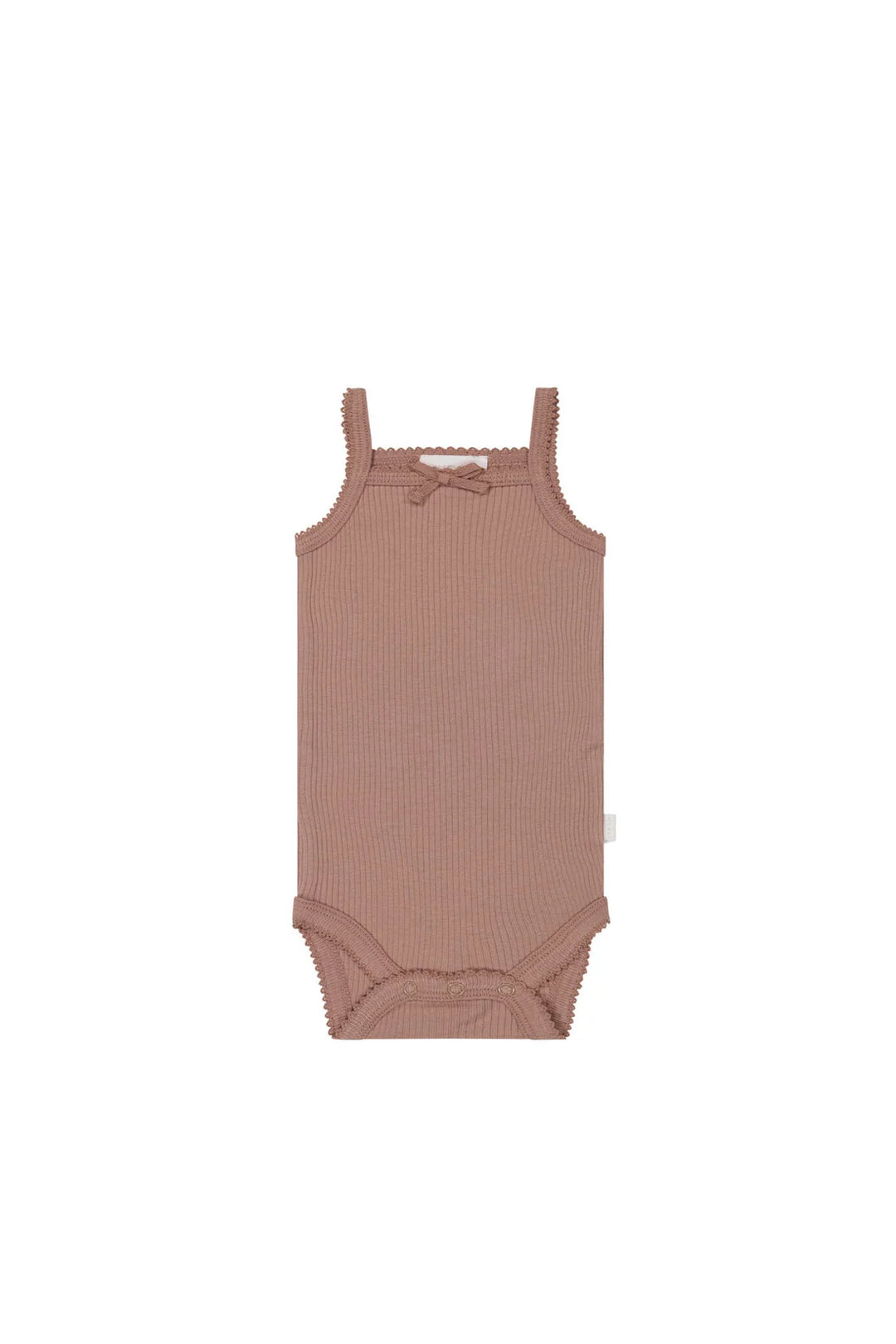 Jamie Kay Organic Cotton Modal Singlet Bodysuit - Powder
