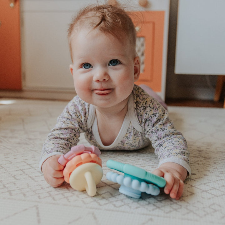 Jellystone Stacker & Teether Toy - Rainbow Pastel