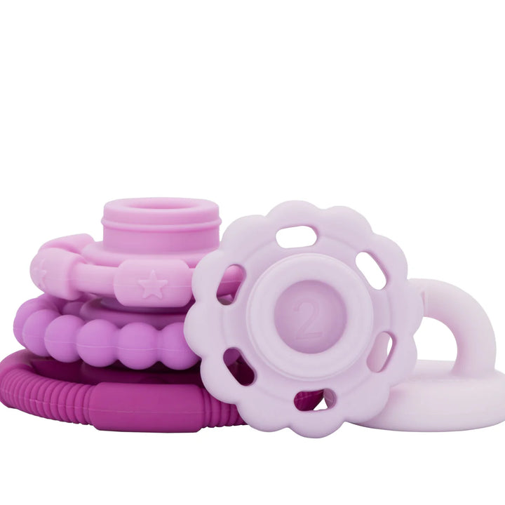 Jellystone Stacker & Teether Toy - Raspberry Ombre