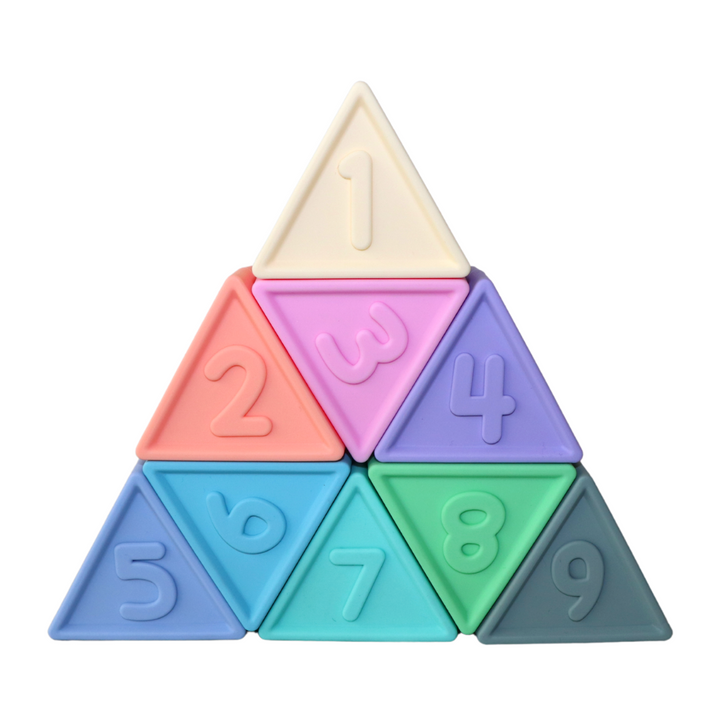 Jellystone TriBlox Sensory Play Blocks - Rainbow Pastel
