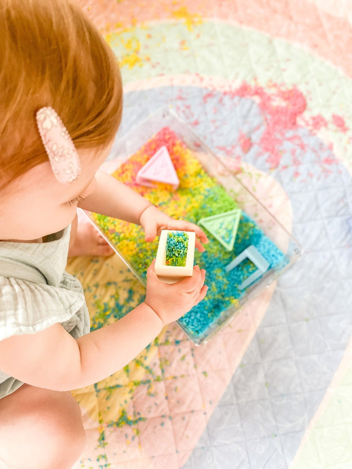 Jellystone TriBlox Sensory Play Blocks - Rainbow Pastel
