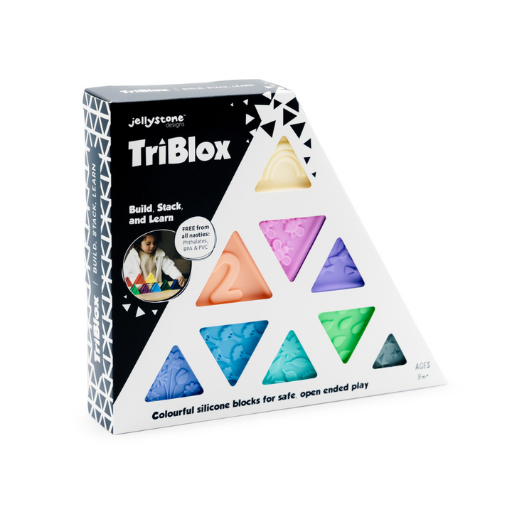 Jellystone TriBlox Sensory Play Blocks - Rainbow Pastel
