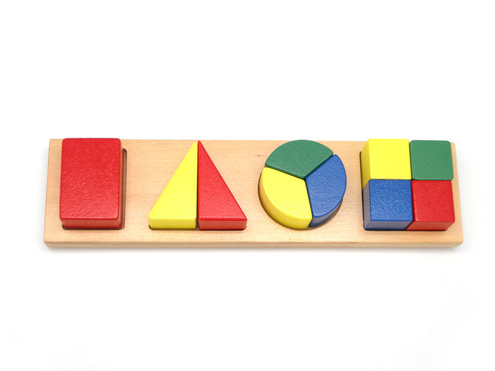Jigsaw Shape Fraction Wooden Puzzle
