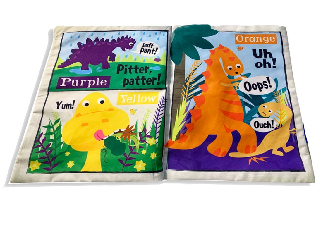 Jo & Nic's Crinkly Cloth Book - Rainbow Dinosaurs