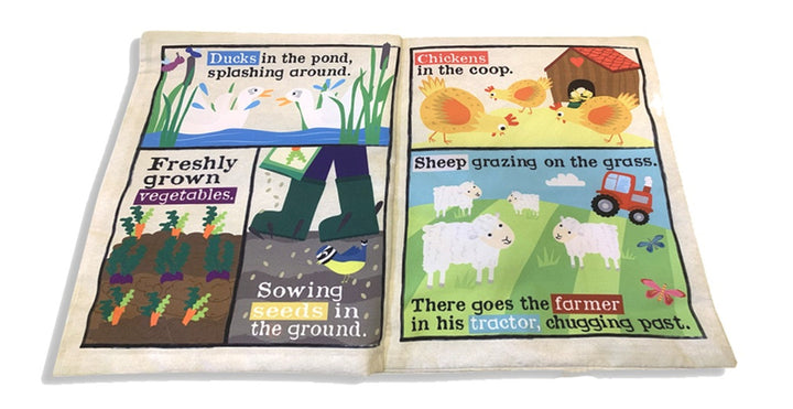 Jo & Nic's Crinkly Cloth Book - Farm Animals