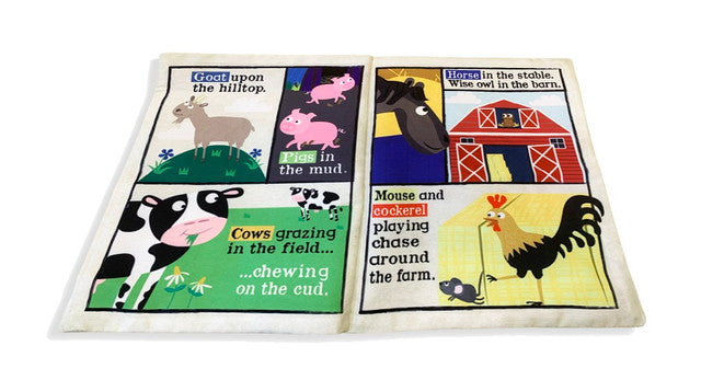 Jo & Nic's Crinkly Cloth Book - Farm Animals