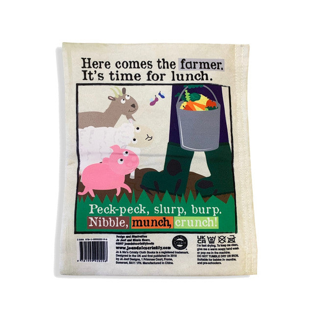 Jo & Nic's Crinkly Cloth Book - Farm Animals