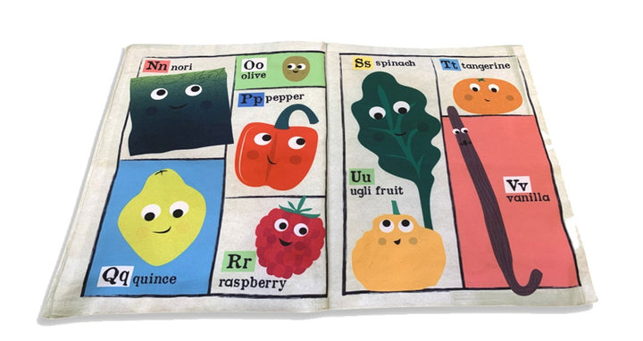 Jo & Nic's Crinkly Cloth Book - Fruit & Vege A-Z