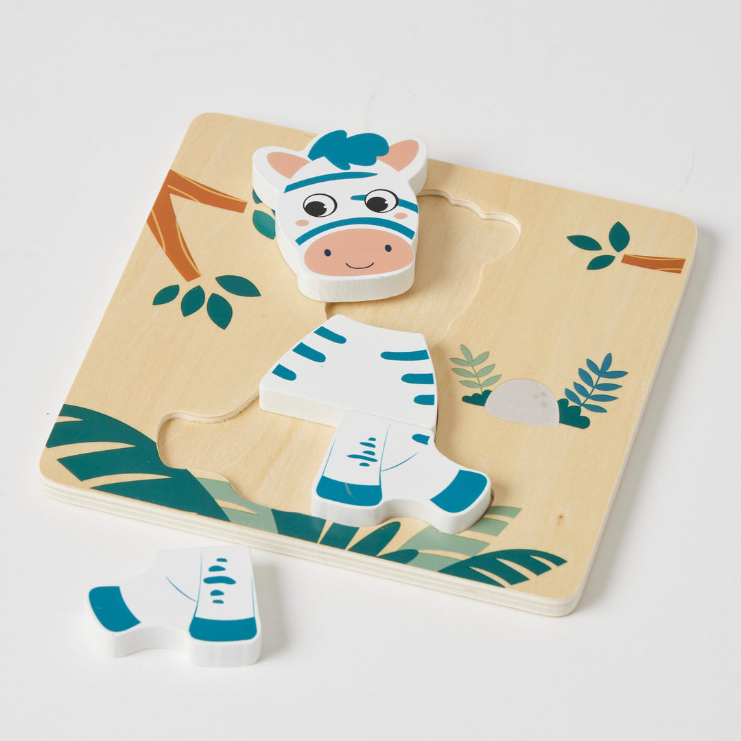 Jungle Friends Chunky Wooden Toddler Puzzles