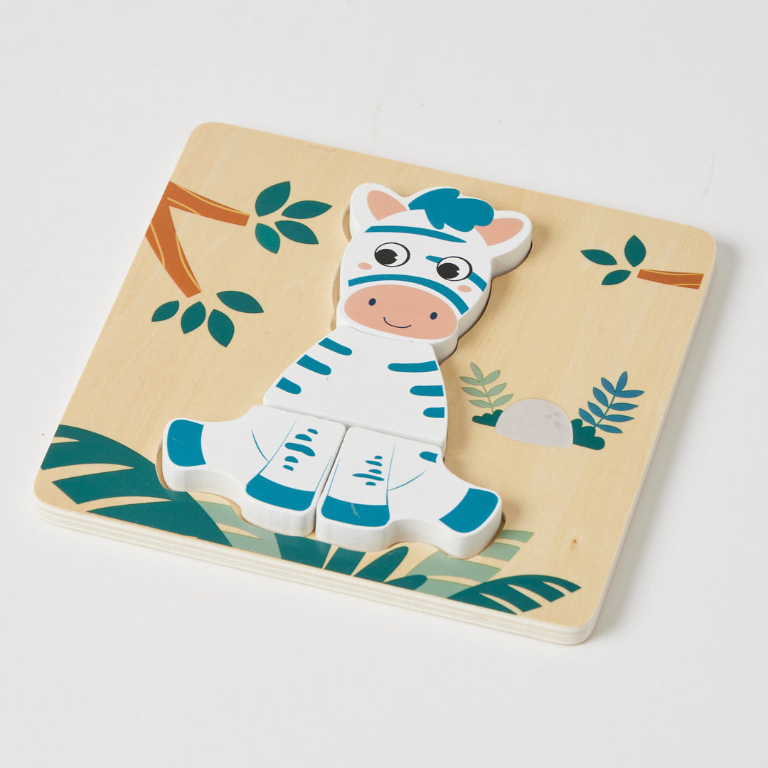 Jungle Friends Chunky Wooden Toddler Puzzles