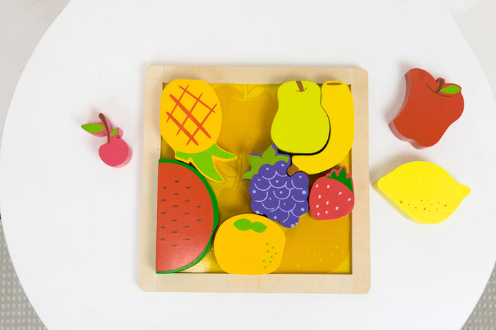 Chunky Wooden Puzzle - Fruit Salad