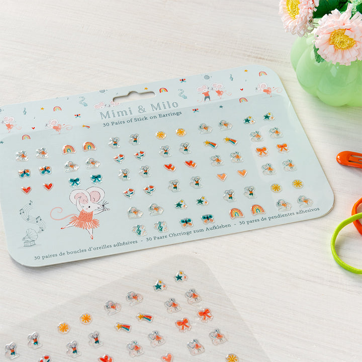 Kids Stick-On Earrings - Mimi and Milo