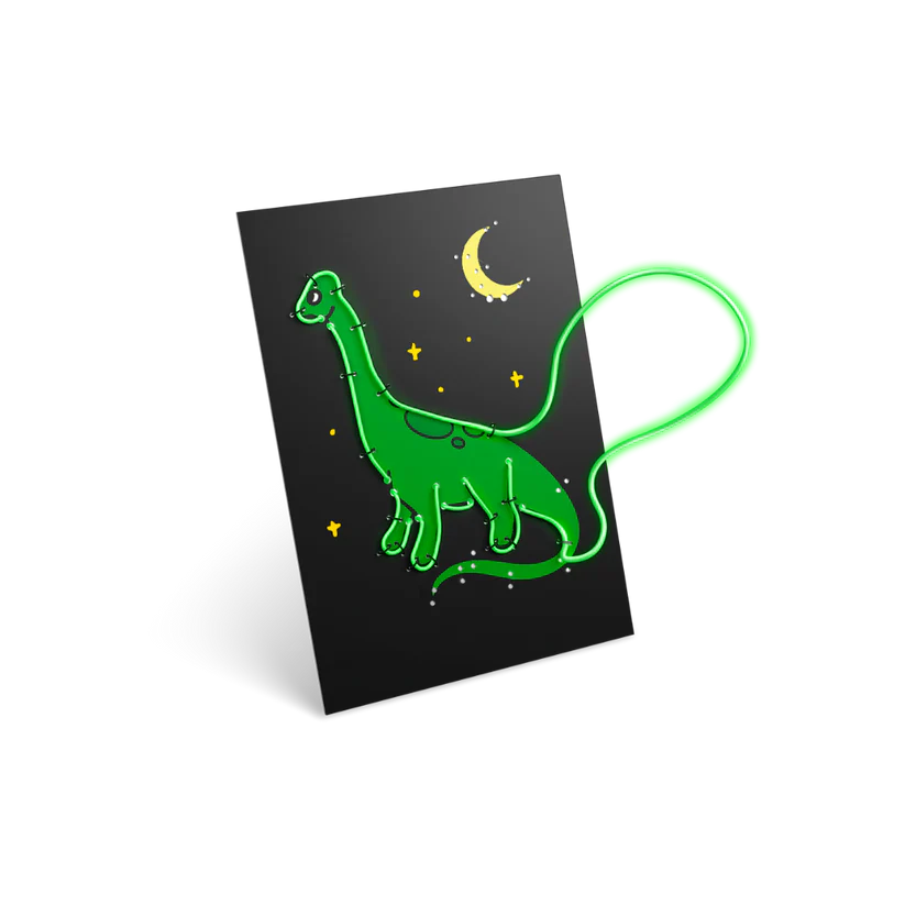 KIDYNEON Kit for Illuminated Wall Decoration - Dino